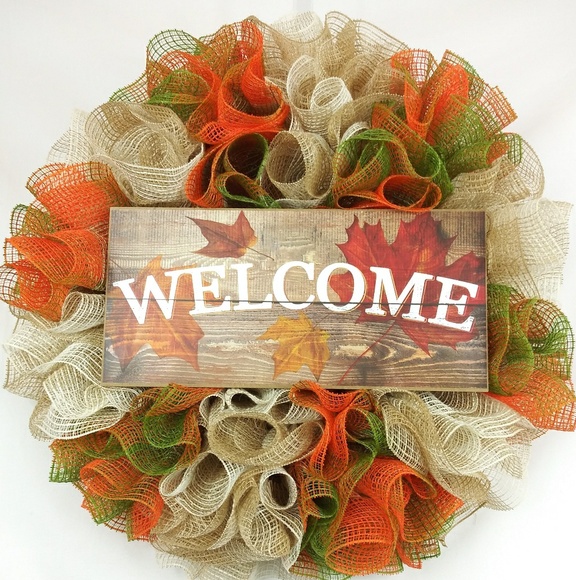 Handmade Other - 🍁Fabulous Fall Welcome Wreath🍁